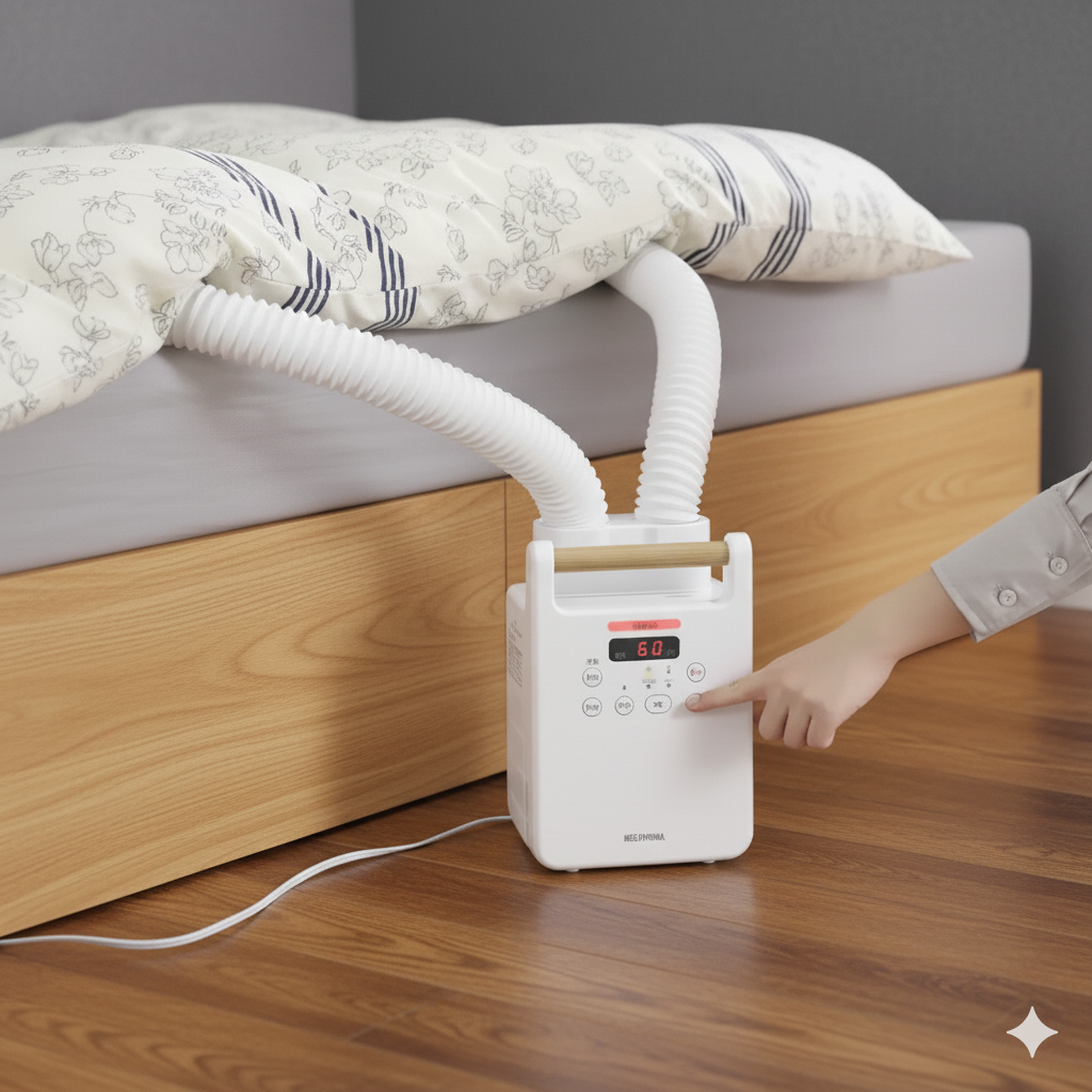 これ一台で暮らしが変わる。アイリスオーヤマ ふとん乾燥機 カラリエ ツインノズルFK-W2-W