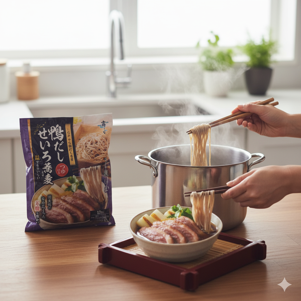 コストコの「鴨だしせいろ蕎麦 12食」で叶える、贅沢なおうち時間