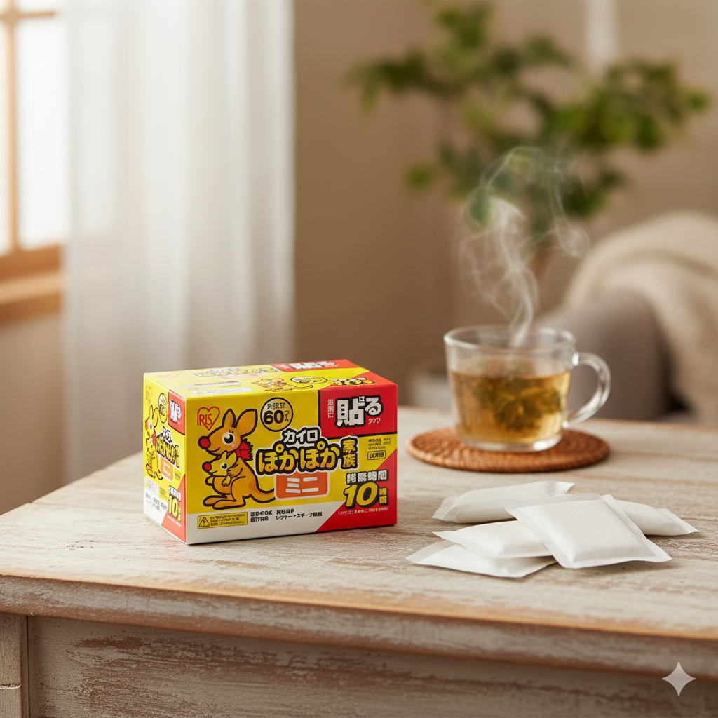 冬の必需品。「ぽかぽか家族 貼るカイロミニ 60パック」で賢く温活習慣