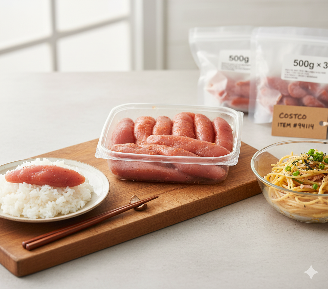 【コストコ】無着色 博多辛子明太子（切子込）500g×3は食卓の救世主。