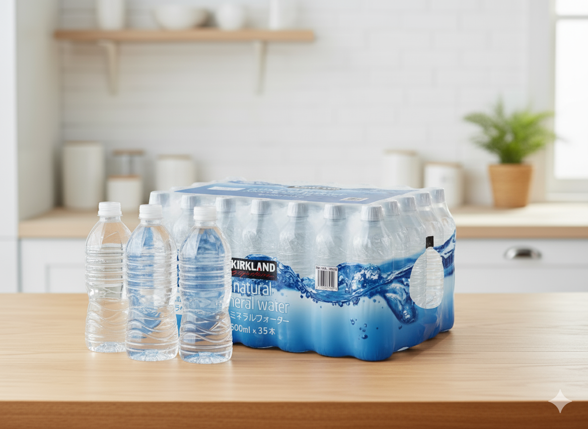 日常に溶け込む上質！カークランド ラベルレス天然水でエコ＆時短